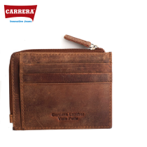 CARRERA - PORTACARTE UOMO CON ZIP IN PELLE
