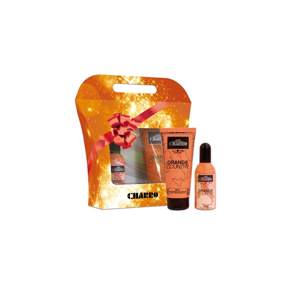 EL CHARRO - CONFEZIONE REGALO ORANGE COUNTRY MAN DEO PROFUMATO 100ML +  B/S 200ML