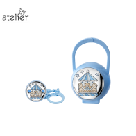 ATELIER - CONFEZIONE PINZA + SCATOLA PORTACIUCCIO GIOSTRINA VARI COLORI