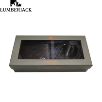 LUMBERJACK - CONFEZIONE REGALO UOMO CON PORTA DOCUMENTI E CINTURA
