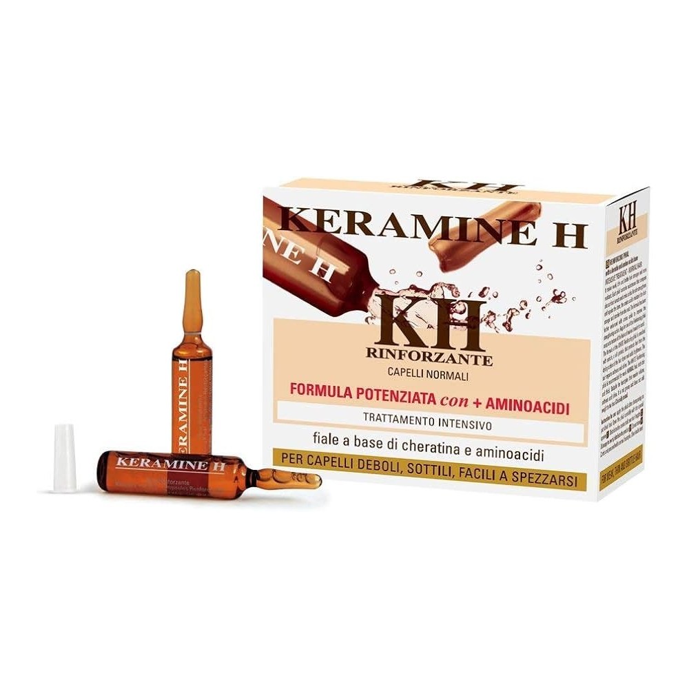 KERAMINE H - RINFORZANTE BIANCA 10 FIALE DA 10 ML CAPELLI NORMALI