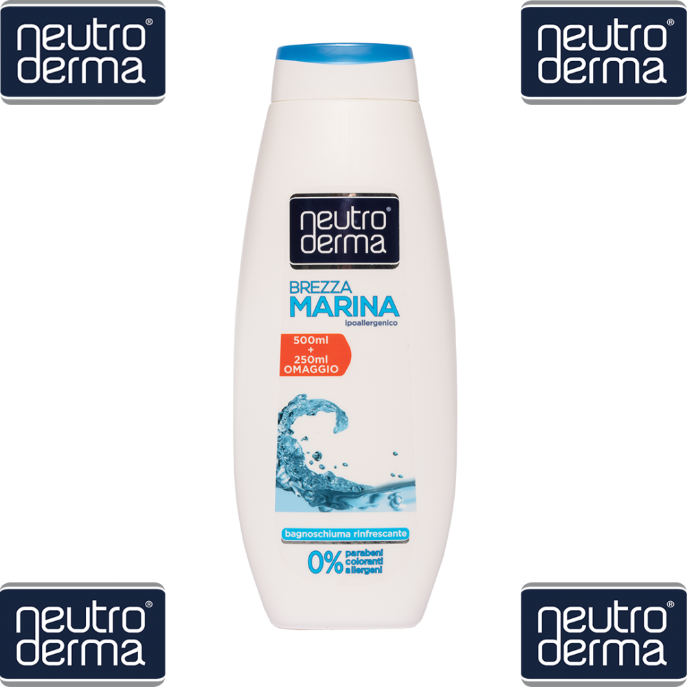 NEUTRODERMA - BAGNOSCHIUMA IPOALLERGENICO CON 0% PARABENI VARIE PROFUMAZIONI