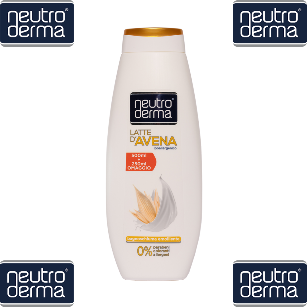 NEUTRODERMA - BAGNOSCHIUMA IPOALLERGENICO CON 0% PARABENI VARIE PROFUMAZIONI