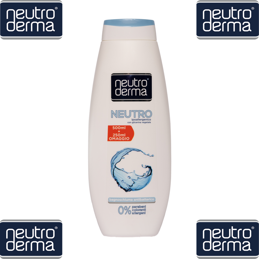 NEUTRODERMA - BAGNOSCHIUMA IPOALLERGENICO CON 0% PARABENI VARIE PROFUMAZIONI