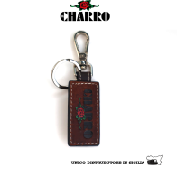 EL CHARRO - PORTACHIAVI IN PELLE CON SACCHETTO IN COTONE