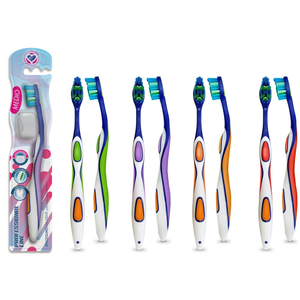 SETABLU - SPAZZOLINO DENTI SETOLE MORBIDE CON PULISCI LINGUA