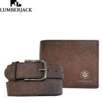 LUMBERJACK - CONFEZIONE REGALO UOMO CON PORTA DOCUMENTI E CINTURA