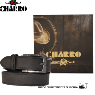 EL CHARRO - CINTURA UOMO SINTETICO FODERA PELLE