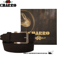 EL CHARRO - CINTURA UOMO SINTETICO FODERA PELLE