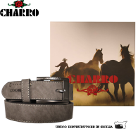 EL CHARRO - CINTURA UOMO SINTETICO FODERA PELLE