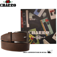 EL CHARRO - CINTURA UOMO SINTETICO FODERA PELLE