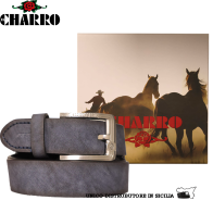 EL CHARRO - CINTURA UOMO SINTETICO FODERA PELLE