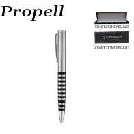 PENNA ARGENTO E RIGHE VERTICALI