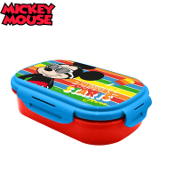 MICKEY MOUSE - PORTA MERENDA RETTANGOLARE CON POSATE
