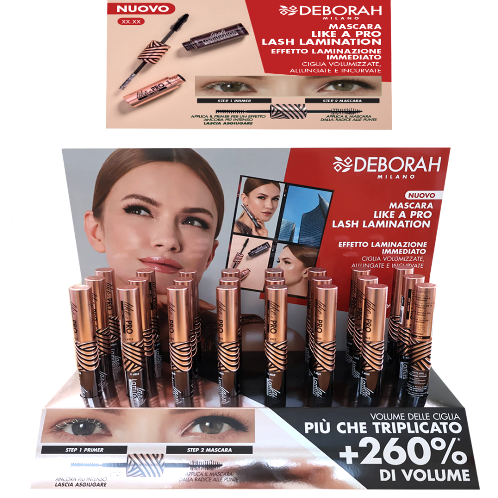 DEBORAH - EXPO MASCARA LIKE A PRO LASH LAMINATION PZ 24