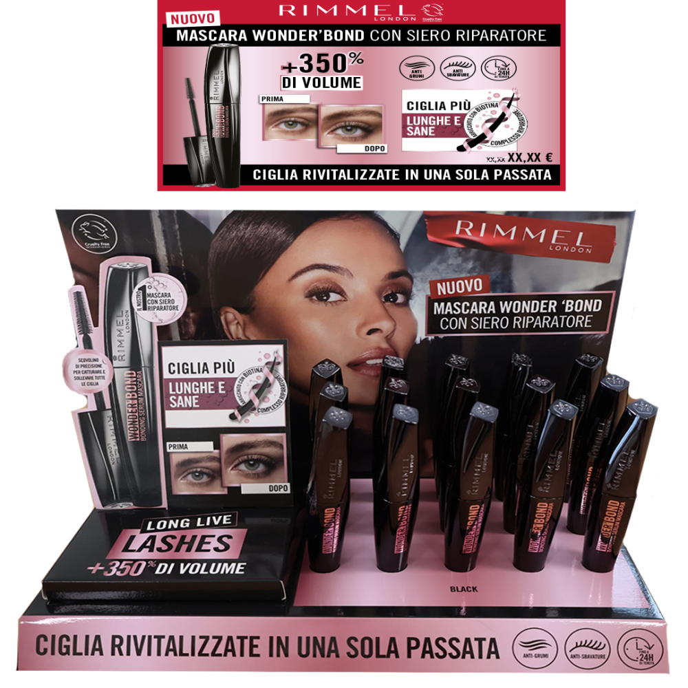 RIMMEL - EXPO MASCARA WORDER'BOND