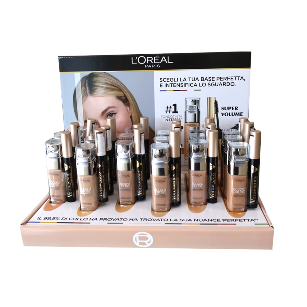 L'OREAL PARIS - EXPO FONDOTINTA ACCORD PARFAIT + MASCARA SUPER VOLUME