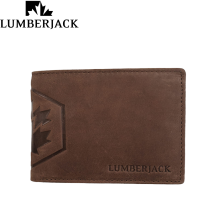 LUMBERJACK - PORTAFOGLIO UOMO CON PORTA DOCUMENTI IN PELLE