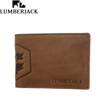 LUMBERJACK - PORTAFOGLIO UOMO CON PORTA DOCUMENTI IN PELLE