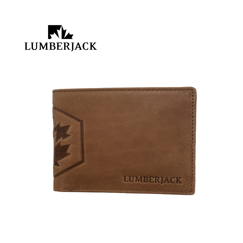 LUMBERJACK - PORTAFOGLIO UOMO CON PORTA DOCUMENTI IN PELLE