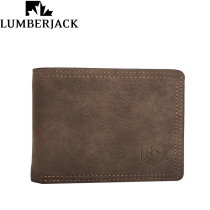 LUMBERJACK - PORTAFOGLIO UOMO CON PORTA DOCUMENTI IN PELLE