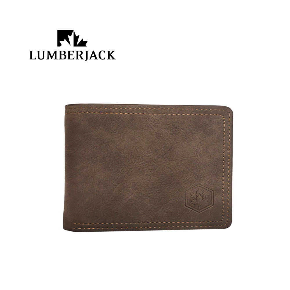 LUMBERJACK - PORTAFOGLIO UOMO CON PORTA DOCUMENTI IN PELLE