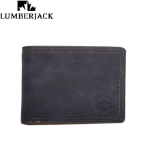LUMBERJACK - PORTAFOGLIO UOMO CON PORTA DOCUMENTI IN PELLE