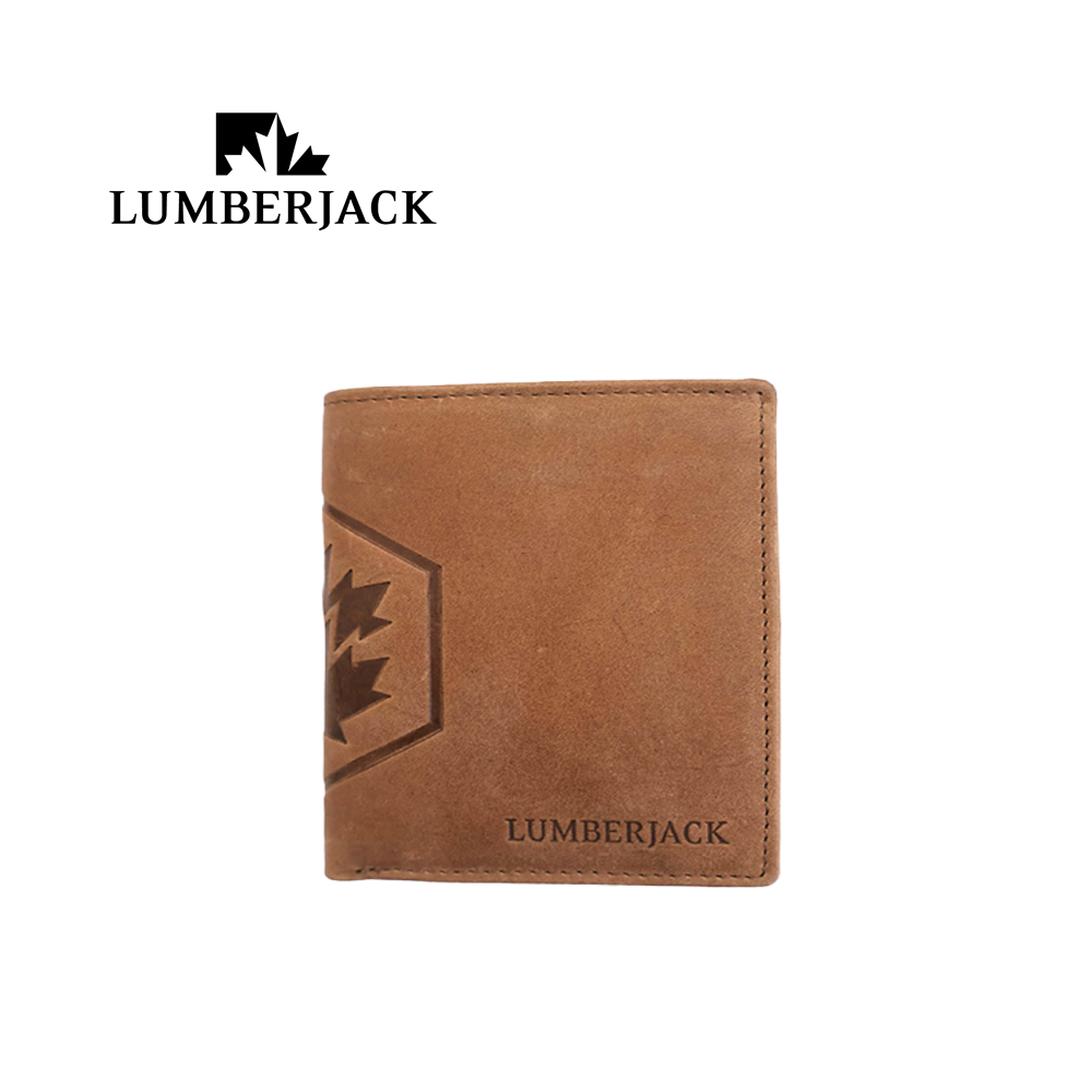 LUMBERJACK - PORTAFOGLIO UOMO CON PORTA DOCUMENTI IN PELLE