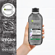GARNIER - SKIN ACTIVE ACQUA MICELLARE GEL PURIFICANTE CON CARBONE 400ML PELLI SOGGETTE A PUNTI NERI