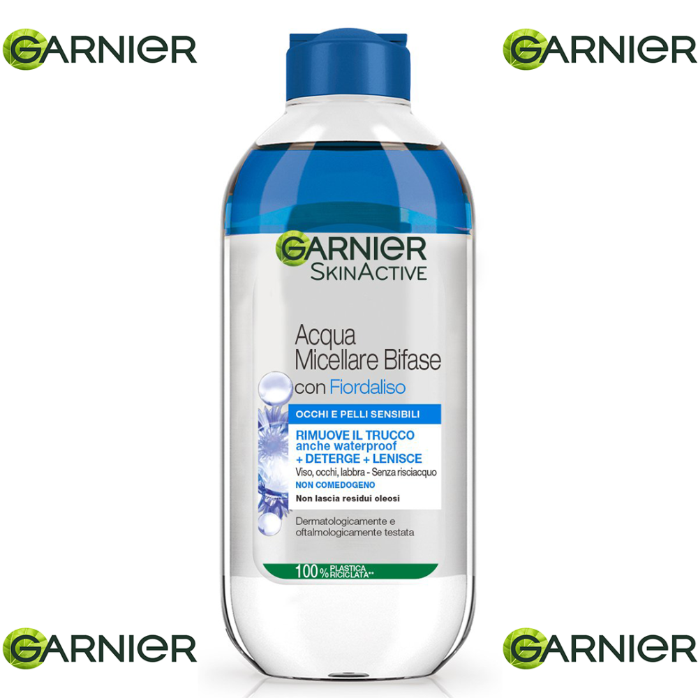 GARNIER - SKIN ACTIVE ACQUA MICELLARE BIFASE CON FIORDALISO 400ML BLUE