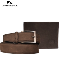 LUMBERJACK - CONFEZIONE REGALO UOMO CON PORTA DOCUMENTI E CINTURA