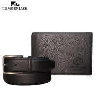 LUMBERJACK - CONFEZIONE REGALO UOMO CON PORTA DOCUMENTI E CINTURA