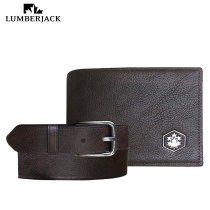 LUMBERJACK - CONFEZIONE REGALO UOMO CON PORTA DOCUMENTI E CINTURA