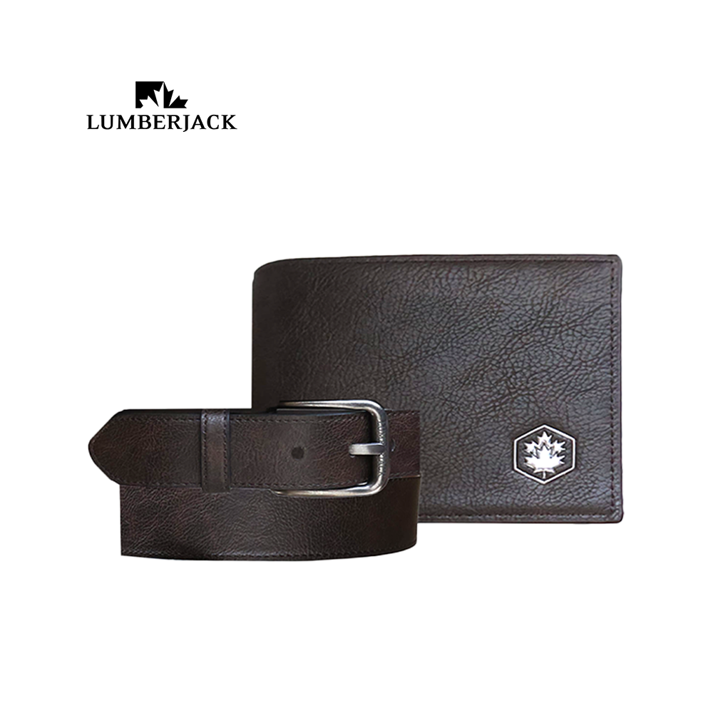 LUMBERJACK - CONFEZIONE REGALO UOMO CON PORTA DOCUMENTI E CINTURA