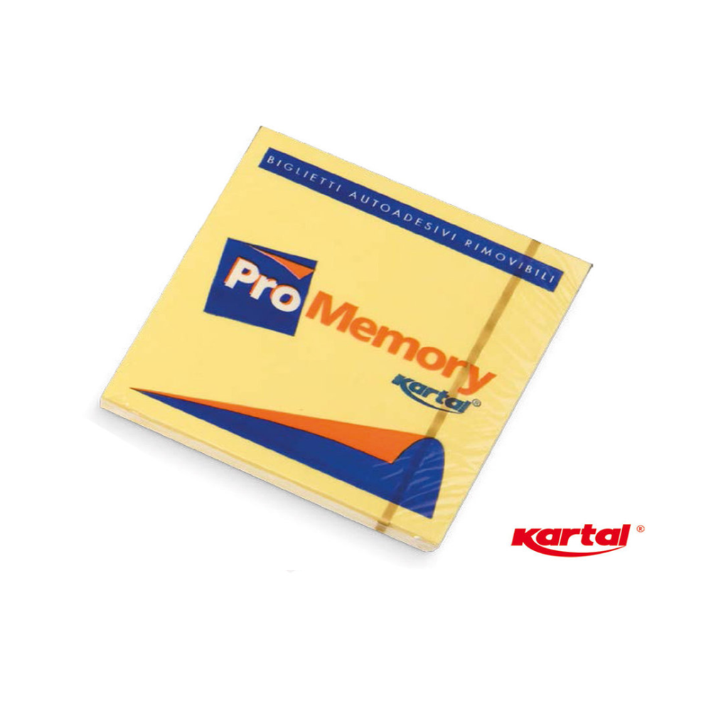 KARTAL - PROMEMORY 76 x 76 MM 100 FOGLI GIALLO PASTELLO KARTAL - PROMEMORY 76 x 76 MM 100 FOGLI GIALLO PASTELLO