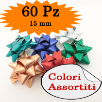 KARTAL - COCCARDE 15 MM  COLORI ASSORTITI CONF DA PZ 60