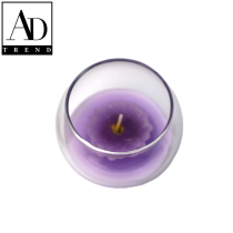 AD TREND - CANDELA MARGHERITA PROFUMATA CON VASETTO IN VETRO DIAM.CM.7 x H. CM.5