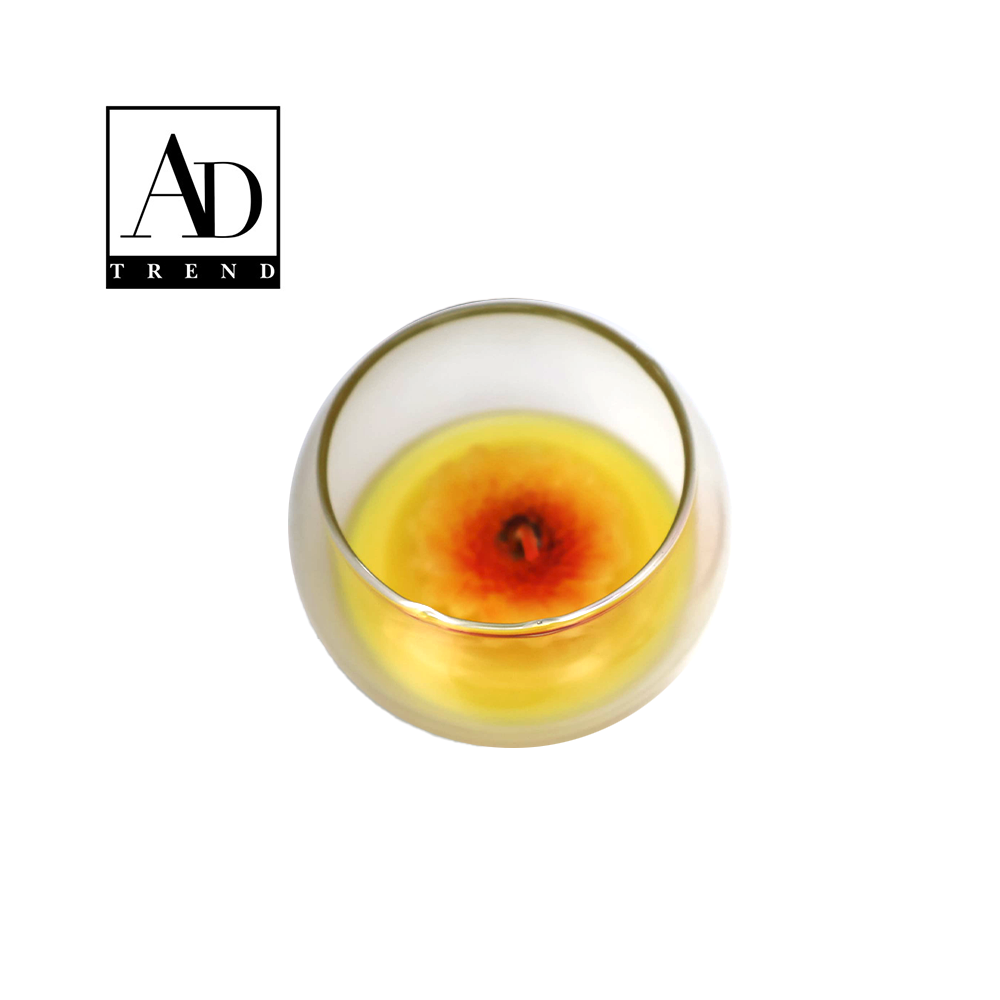 AD TREND - CANDELA MARGHERITA PROFUMATA CON VASETTO IN VETRO DIAM.CM.7 x H. CM.5