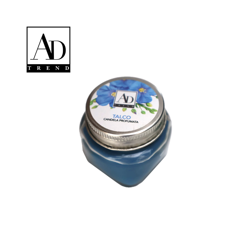 AD TREND - CANDELA PROFUMATA CON VASETTO VETRO EXPO 24 ASSORTITO 6 FRAGRANZA  DIAM.CM.5,5 x H. CM.5,5