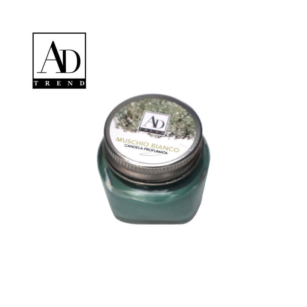 AD TREND - CANDELA PROFUMATA CON VASETTO VETRO EXPO 24 ASSORTITO 6 FRAGRANZA  DIAM.CM.5,5 x H. CM.5,5