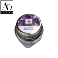 AD TREND - CANDELA PROFUMATA CON VASETTO VETRO EXPO 24 ASSORTITO 6 FRAGRANZA  DIAM.CM.5,5 x H. CM.5,5