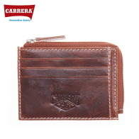 CARRERA - PORTACARTE UOMO CON ZIP IN PELLE