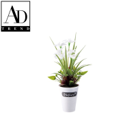 AD TREND - VASO C/GIGLI 6 FIORI ASSORTITO 4 COLORI DIAM. 14 x H 28