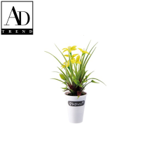 AD TREND - VASO C/GIGLI 6 FIORI ASSORTITO 4 COLORI DIAM. 14 x H 28