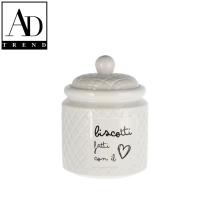 AD TREND - BARATTOLO CERAMICA ASSORTITO 2 DECORI DIAM CM.15 x H 20