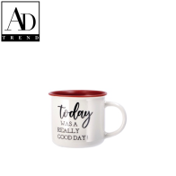 AD TREND - TAZZA PORC NBC ASSORTITO 4 DECORI DIAM 9,5 x H 8,5