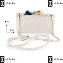 CELLULARLINE - MINI BAG PETIT CUSTODIA CON TRACOLLA - BIANCO