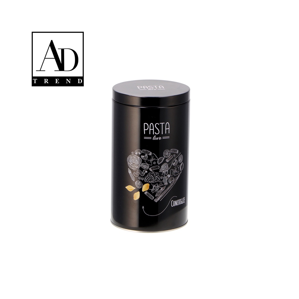 AD TREND - BARATTOLO LATTA+COPERCHIO ASSORTITO 2 DECORI DIAM CM.11xH19