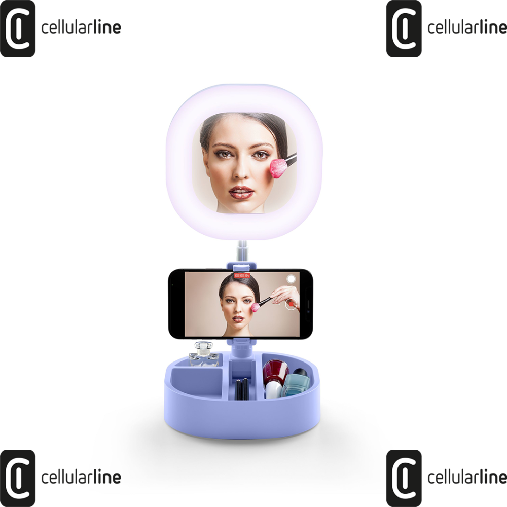 CELLULARLINE - SELFIE RING CON SPECCHIO UNIVERSALE CELLULARLINE - SELFIE RING CON SPECCHIO UNIVERSALE