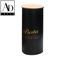 AD TREND - BARATTOLO LATTA+COPERCHIO BAMBU' ASSORITO 2 COLORI DIAM CM.11 x H 29